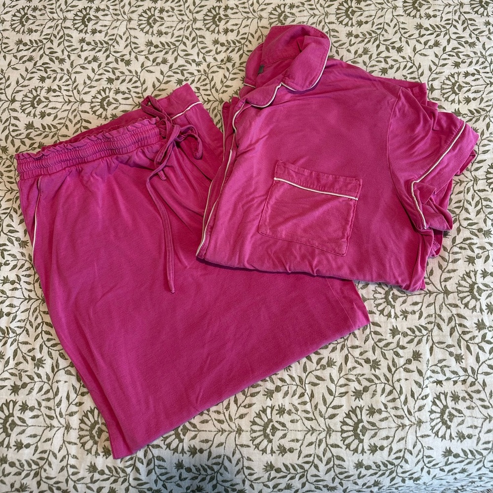 Loft Sleep Notch Collar Capri Set Pajamas
